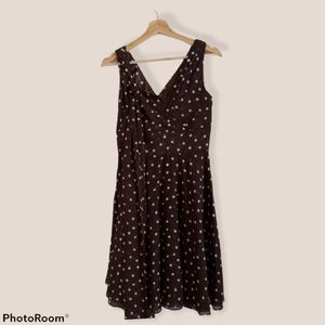 White House Black Market  Polka dot dress Size 4